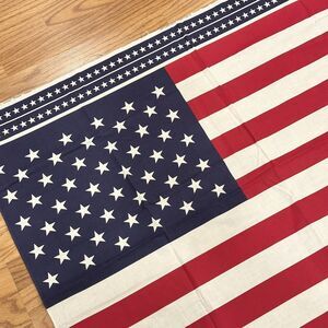 Flag Quilt Panel Vintage Weilwood Ind. Cotton Fabric Patriotic Fabric